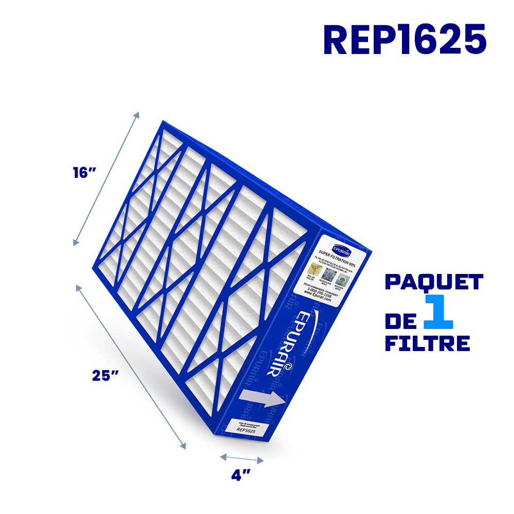 Super Filtration 99% 4" REP1625 Replacement Filter - Pack of 1