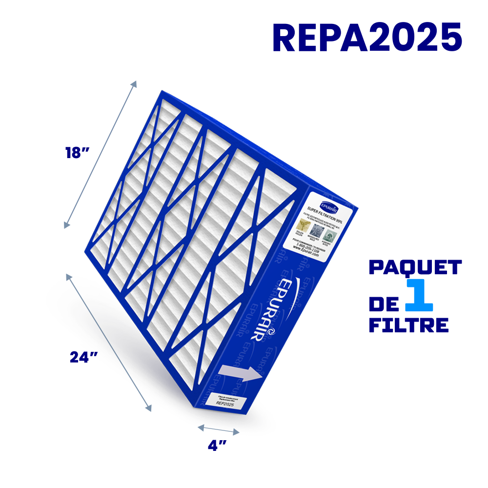 Super Filtration 99% 4" REPA2025 replacement filter - Pack of 1