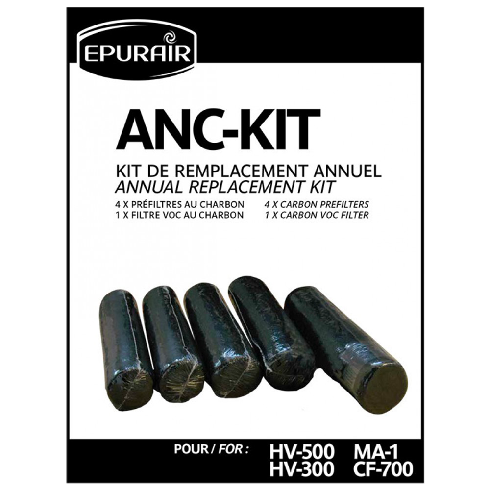 Combo HEPA replacement filter (RHEPA12)and prefilters (ANCKIT) MA1 - HV500 - HV300 (RHEPA12)
