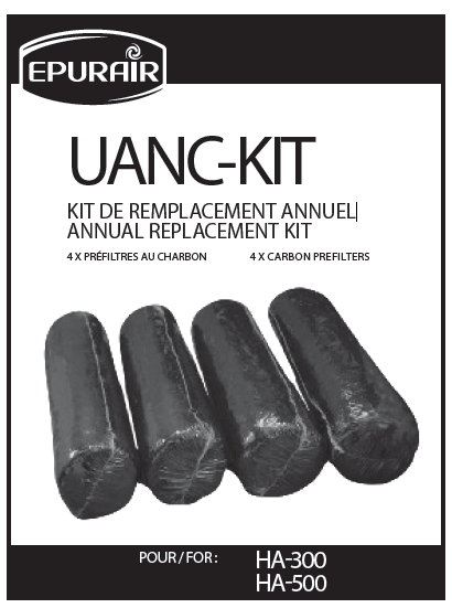 Préfiltres annuels pour HEPA MEDICAL Épurair (UANCKIT)